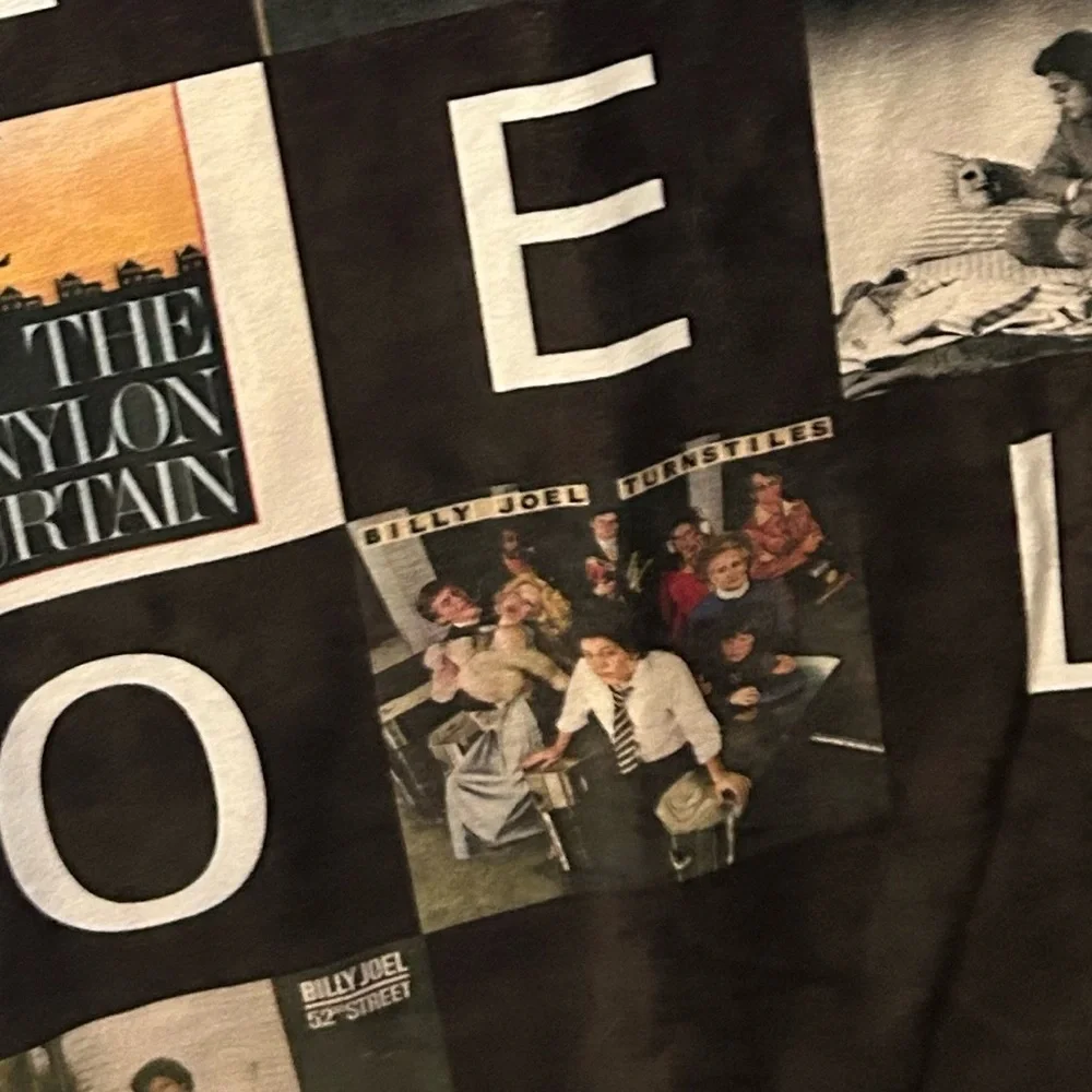 Billy Joel Album Cover Throw Blanket Collectible Patchwork Edition Sherpa